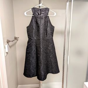 Calvin Klein Black A-line Halter Dress Size 8
